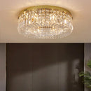 GobekUsa Crystal Gold Ceiling Light for Dining Room, LED Chandeliers Living Room Decoration