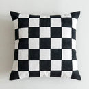 GobekUsa Black White Embroidered Cushion Cover 45x45cm Sofa Bed Chair Home Decor