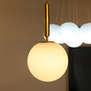 GobekUsa Glass Chandelier Pendant Light for Modern Restaurant Decor