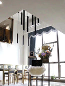 GobekUsa Cylindrical LED Staircase Chandelier Suspension Light - Modern Villa Water Pipe Fixture