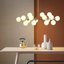 GobekUsa Glass Ball LED Chandelier Modern Pendant Light for Home Decor