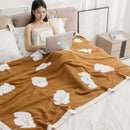 GobekUsa Cozy Flannel Blanket for Home Office - Double-Sided Knitted Sofa Cover & Quilt