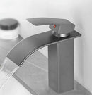 GobekUsa Gold Bathroom Faucet: Brass Rose Gold Basin Waterfall Mixer Tap