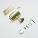 GobekUsa Brushed Gold Bathroom Accessories Set: Wall Mount Shelf, Toilet Paper Holder, Towel Bar, Robe Hook