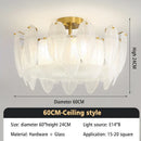 GobekUsa Glass Feather Chandelier: Luxury Art Decor for Living Dining Room