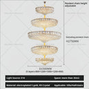 GobekUsa Crystal Living Room Chandelier: Modern Luxury High-Rise Villa Personality Creative Hotel Décor