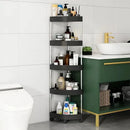 GobekUsa 5-Tier Rolling Cart Storage Rack for Kitchen & Bathroom Organizing