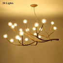 GobekUsa LED Glass Bubble Chandelier for Restaurant Bedroom LOFT Pendant Lighting