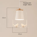 GobekUsa LED Bird Wall Lights Modern Home Decor Sconce Fixture