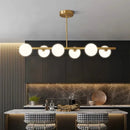 GobekUsa Gold Glass Ball LED Pendant Light for Kitchen Dining Room Lighting