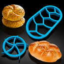 GobekUsa Circular Oval Bread Molds Fan Shaped Dough Press Baking Tool