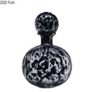GobekUsa Leopard Texture Glass Vase: Modern Floral Vase for Chic Room Decor