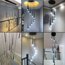 GobekUsa Black LED Ceiling Chandelier: Stylish Staircase Lighting for Home Decor & Living Room