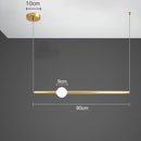 GobekUsa Glass Rod Pendant Light - Modern Long Hanging Lamp for Living Room, Bedroom & Shop
