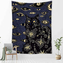 GobekUsa Cat Eyes Tapestry Wall Hanging Abstract Psychedelic Witchcraft Bohemian Home Decor
