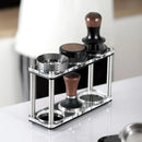 GobekUsa Acrylic Coffee Bar Utensil Rack & Powder Press Set