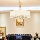 GobekUsa Crystal Chandelier: Modern Clear Glass Pendant Lamp for Villa Hall and Bedroom