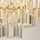 GobekUsa Crystal Chandelier Stair Pendant Light Interior Lighting for Modern Home Decor