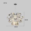 GobekUsa Glass Pinecone LED Chandelier: Modern Art Deco Pendant Lighting