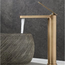 GobekUsa Antique Bronze Basin Faucet Deck Mounted Hot & Cold Brass Bathroom Sink Mixer Tap