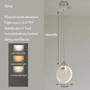GobekUsa Bubble Crystal Pendant Lights: Nordic LED Hanging Lamps for Living Room, Bedroom & Dining Area