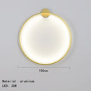 GobekUsa Gold Black Ring LED Wall Light Living Room Bedroom Lamp Seconce