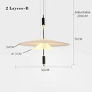 GobekUsa LED Saucer Chandelier: Modern Personality for Home Decor, Living Room, Dining Table