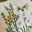 GobekUsa Cotton Linen Embroidery Japanese Style Pillowcase 45x45cm