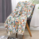 GobekUsa Country Flowers Cotton Bath Towel