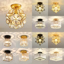 GobekUsa Glass Crystal LED Ceiling Chandelier for Home Decor