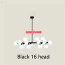 GobekUsa Glass Ball Chandelier for Living Room - Modern Nordic Kitchen Island Ceiling Light