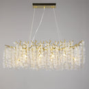 GobekUsa Gold Money Tree Branch Crystal Chandelier for Living Room and Bedroom