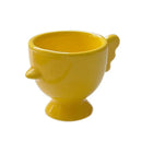 GobekUsa Chicken Shape Ceramic Egg Cup Holder Stand for Kids Breakfast Tableware