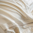 GobekUsa Light Champagne Luxury Embroidery Bedding Set with 1000TC Egyptian Cotton - 4Pcs