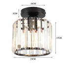 GobekUsa Crystal Ceiling Chandelier: Modern Industrial LED Indoor Lighting Fixture