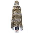 GobekUsa Leopard Print Warm Wearable Lap Blanket - Soft Flannel Shawl Blanket
