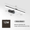 GobekUsa LED Bathroom Vanity Light Gold Silver Black 40-90cm 220V