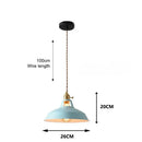Nordic Industrial Colorful Metal Pendant Light