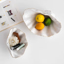 GobekUsa Gold Ceramic Seashell Bowl: Luxe Decorative Storage Tray for Candy, Fruit, Jewelry