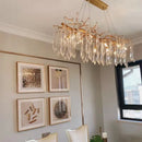 GobekUsa Gold LED Branch Chandelier for Living Room, Bedroom, Hotel - Modern Luxury Aluminum Pendant Light