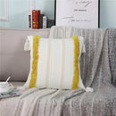 GobekUsa Boho Woven Tassel Tufted Throw Pillow Case for Sofa Bed Chair