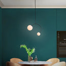 GobekUsa Glass Ball Pendant Lights For Dining Room Bedroom Study Restaurant Bar Coffee Decor