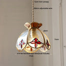 GobekUsa Crown Diamond Glass Pendant Lamp, LED Modern Hanging Light