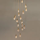 GobekUsa Gourd Shaped Crystal Chandelier for Living Room & Restaurant