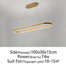 GobekUsa LED Aluminum Ceiling Chandelier for Kitchen Living Room Modern Nordic Design