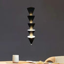 GobekUsa Gold Black Cone LED Pendant Lamp for Stylish Home and Shop Lighting
