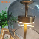 GobekUsa Gold Glass LED Desk Lamp for Modern Luxury Home Decor