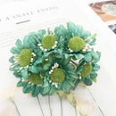 GobekUsa Blue Flower Stamen Berries Bundle for DIY Wedding Cake Decor