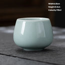 GobekUsa Ceramic KungFu Tea Cup Small Coffee Cups Porcelain Teacup Pottery Water Cup
