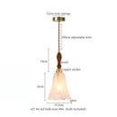 GobekUsa Green Wave Glass Pendant Lamp: Modern Minimalism for Living Room, Bedroom, Cafe